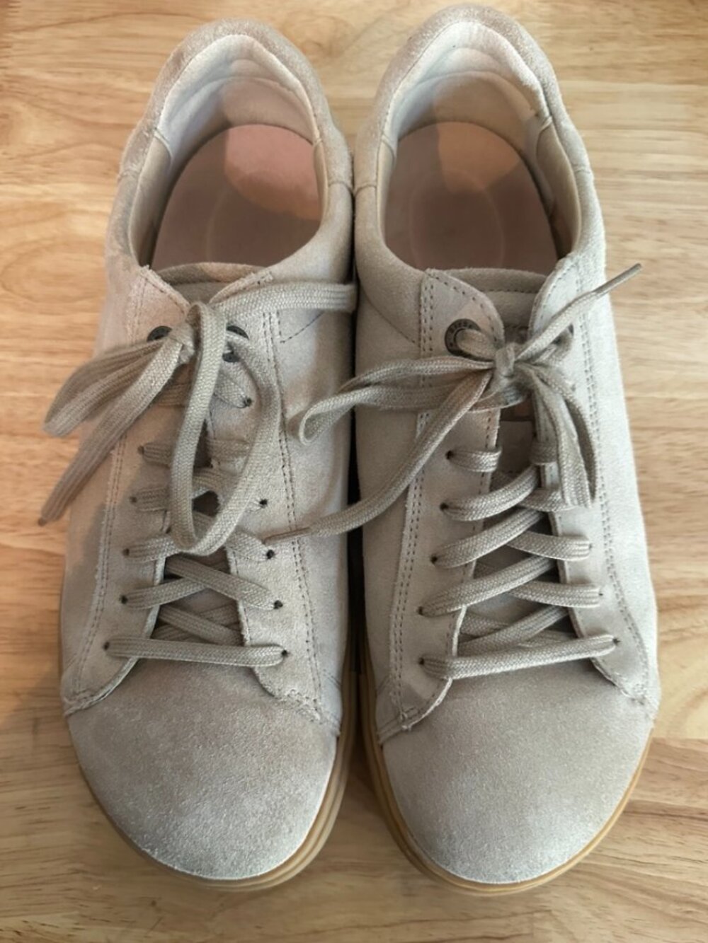 Birkenstock Women's Suede Sneakers, Light Tan, Euro 41, US 10